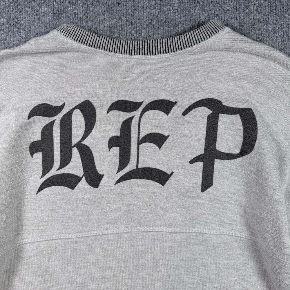 REP Taylor Swift Spirit Jersey Sweatshirt Small Gray Reversible Reputation - Picture 2 of 8
